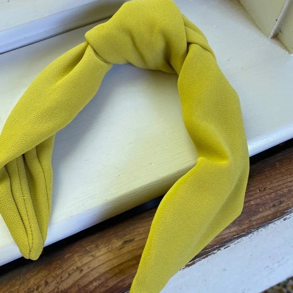 Anthropologie Ezra Knot Yellow Headband